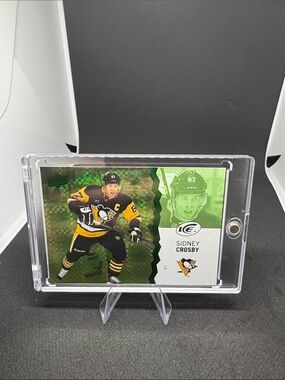 Upper Deck Ice Sidney Crosby Hockey Trading Card Green holo